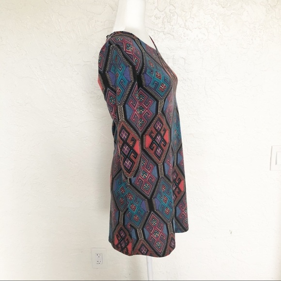 EVEREVE Papillon Geometric Sweater Tunic Dress s - Picture 7 of 9